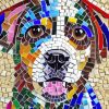 Mosaic Dog Paint By Numbers