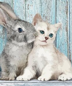 Cat And Bunny Paint By Numbers