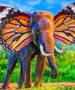 Elephant Wings Paint By Numbers