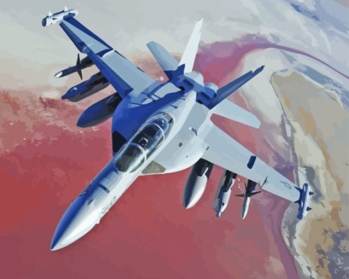 Fa 18 Hornet Paint By Numbers