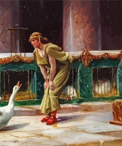 Girl With Geese Paint By Numbers