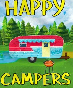 Happy Campers Paint By Numbers