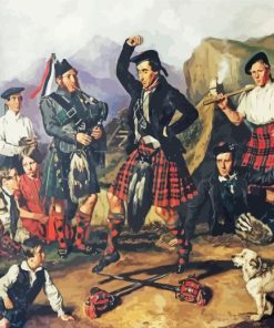 Highland Dancers Paint By Numbers