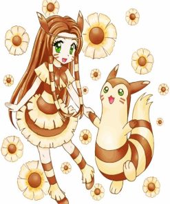 Furret Pokemon Paint By Numbers