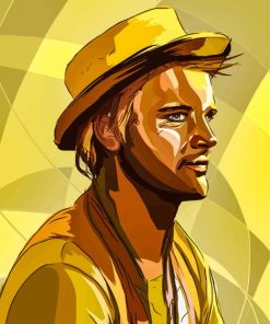 Illustration Terence Hill Paint By Numbers