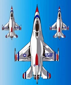 Illustration Thunderbirds Paint By Numbers