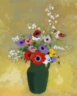 Mixed Flowers Paint By Numbers