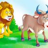 Lion And Bull Paint By Numbers