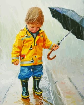 Little Boy Paint By Numbers