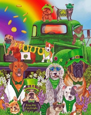 Lucky Pups St Paint By Numbers