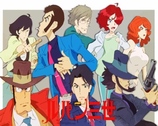 Lupin III Poster Paint By Numbers