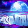 Moonlight Waterfall Paint By Numbers