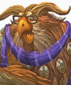 Moonkin With Glasses Paint By Numbers