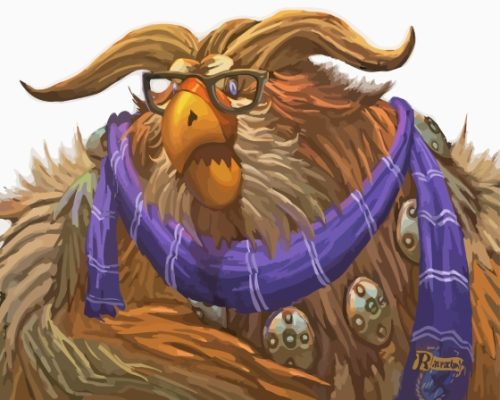 Moonkin With Glasses Paint By Numbers