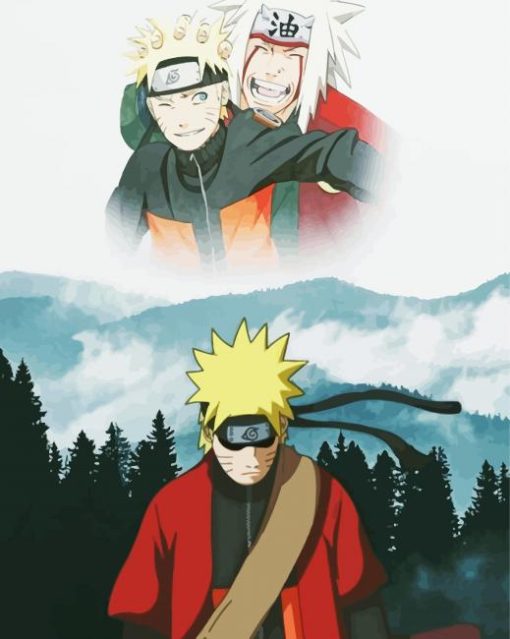 Naruto And Jiraiya Paint By Numbers