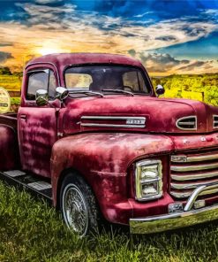 Old Ford In Farm Paint By Numbers