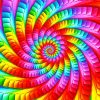 Rainbow Psychedelic Paint By Numbers