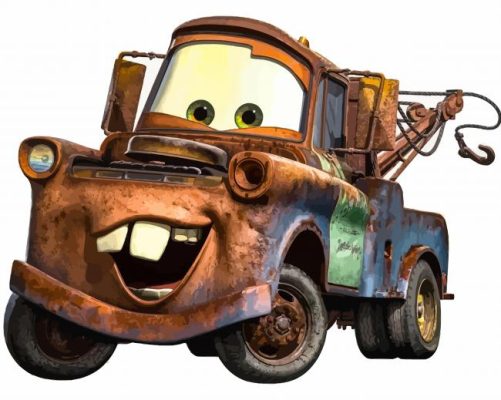 Smiling Mater Character Paint By Numbers