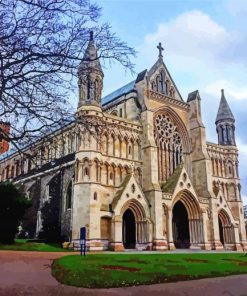 St Albans Cathedral Paint By Numbers