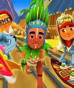 Subway Surfers Paint By Numbers