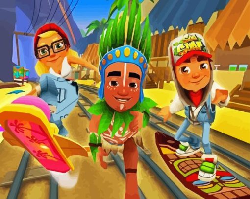 Subway Surfers Paint By Numbers