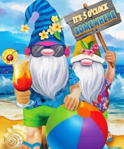 Summer Gnomes Paint By Numbers