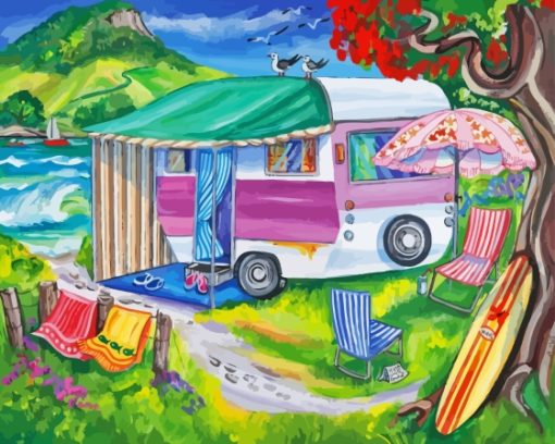 Vanlife Camp Paint By Numbers