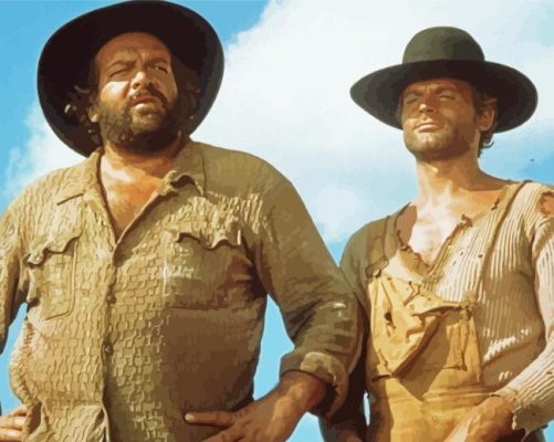 Terence Hill And Bud Spencer Paint By Numbers