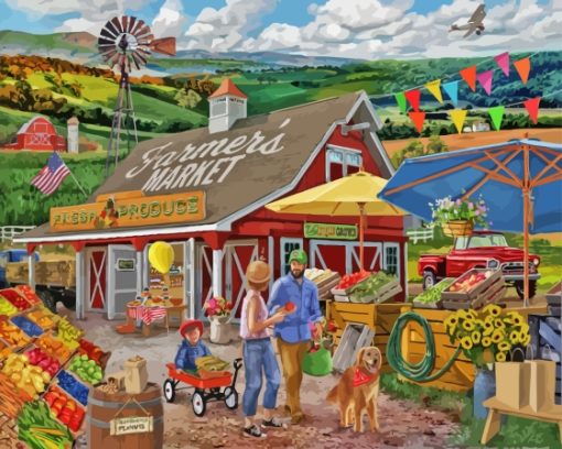 The Fram Market Paint By Numbers