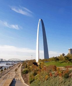 The Gateway Arch Paint By Numbers