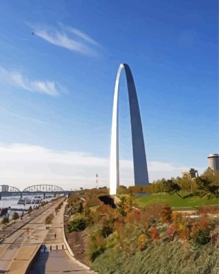 The Gateway Arch Paint By Numbers