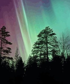 Aurora Lights Paint By Numbers