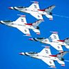 Thunderbirds Jets Paint By Numbers