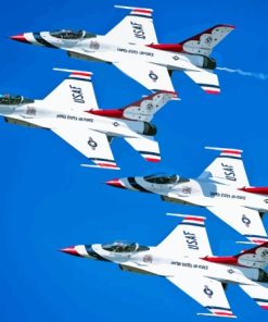 Thunderbirds Jets Paint By Numbers