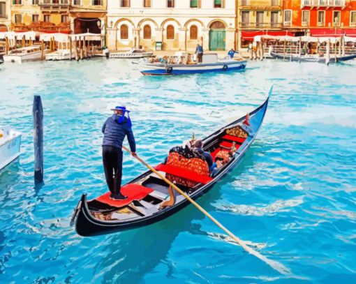 Venice Gondolas Paint By Numbers