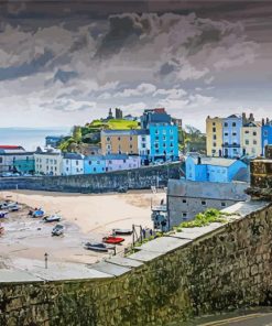 Saundersfoot Bay Paint By Numbers