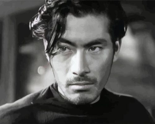 Young Toshiro Mifune Paint By Numbers