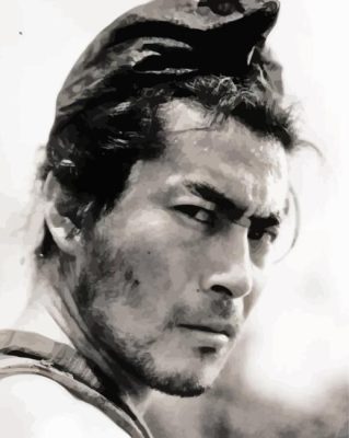 Toshiro Mifune Paint By Numbers