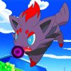 Zorua Pokemon Paint By Numbers