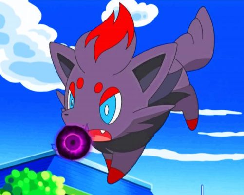 Zorua Pokemon Paint By Numbers