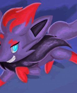 Zorua Species Art Paint By Numbers