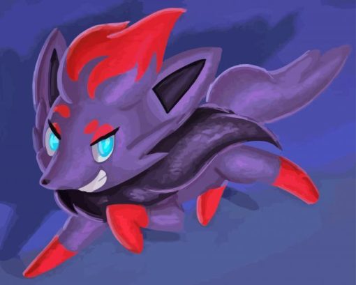 Zorua Species Art Paint By Numbers