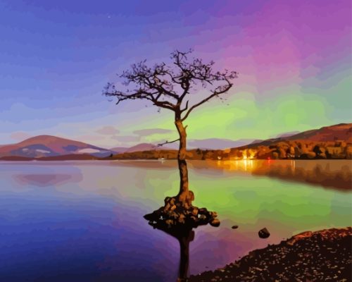 Aurora Loch Lomond Paint By Numbers