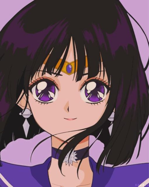 Sailor Saturn Paint By Numbers