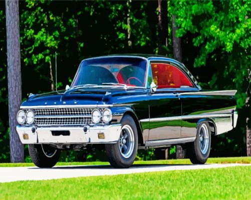 Black Ford Starliner Car Paint By Numbers