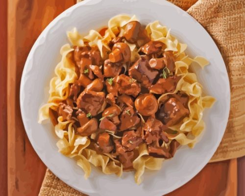 Boeuf Stroganoff Paint By Numbers