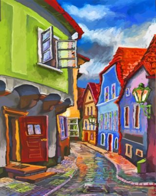 Cesky Krumlov Art Paint By Numbers