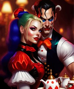 Clown Couple Paint By Numbers