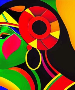 Colorful Lady Paint By Numbers