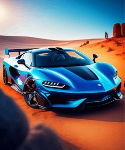 Cool Car Desert Paint By Numbers